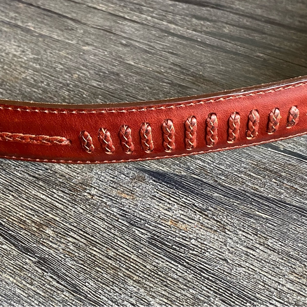 Elkcreek sterling .925 Handmade in Old Mexico/ size 40 Onyx by Brighton belt - Picture 11 of 15